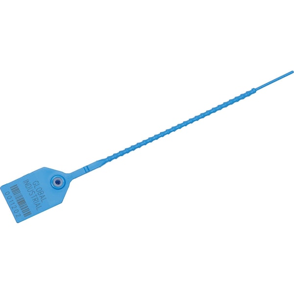 Adjustable Plastic Truck Seal, 9L, Med Blue, 100PK